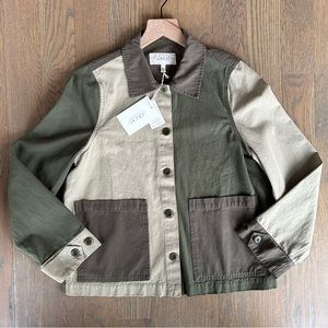NWT The Great The Chore Coat in Army Patchwork Size 1 / Small